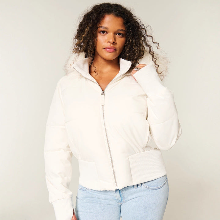 Manteau Hiver Adèle pour Femmes | Matelassé, Capuche Amovible, Design Moderne 1