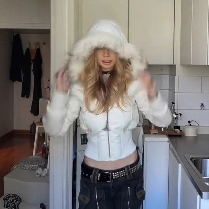 Manteau Hiver Adèle pour Femmes | Matelassé, Capuche Amovible, Design Moderne 2