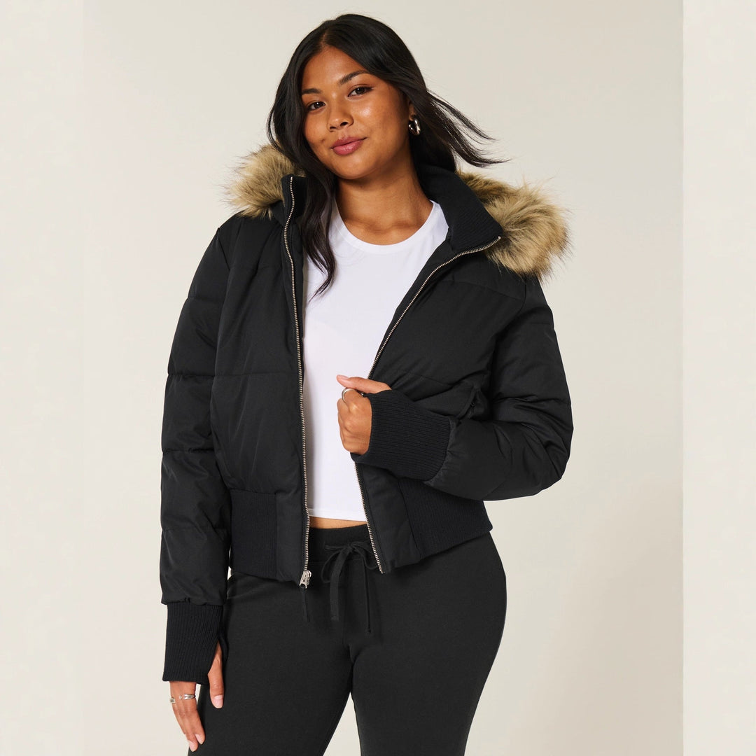 Manteau Hiver Adèle pour Femmes | Matelassé, Capuche Amovible, Design Moderne 4