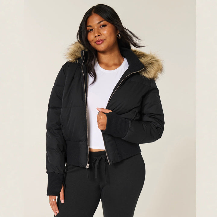 Manteau Hiver Adèle pour Femmes | Matelassé, Capuche Amovible, Design Moderne 4