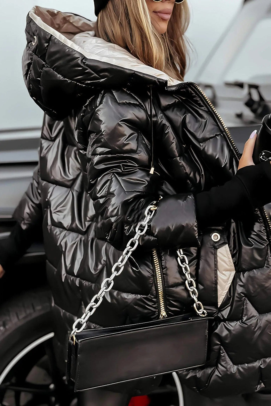 Manteau Hiver Clara Femme | Matelassé, Capuche Intégrée, Élégant 5