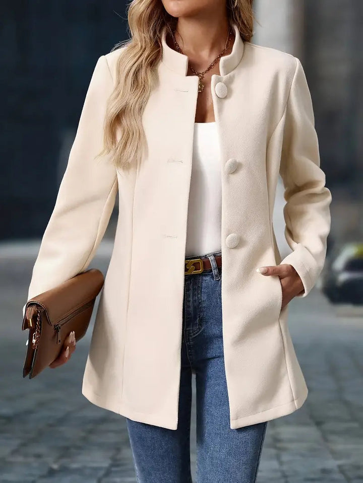 Manteau Hiver Femme Miri | Mi-Long, Col Montant Chic 4