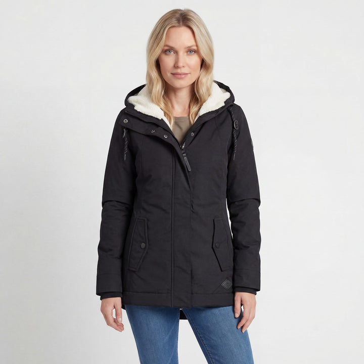 Manteau Hiver Femme Riche Cote | Imperméable, Doublé Polaire, Capuche 1