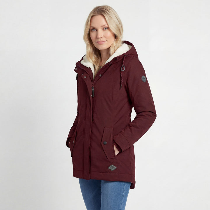 Manteau Hiver Femme Riche Cote | Imperméable, Doublé Polaire, Capuche 4