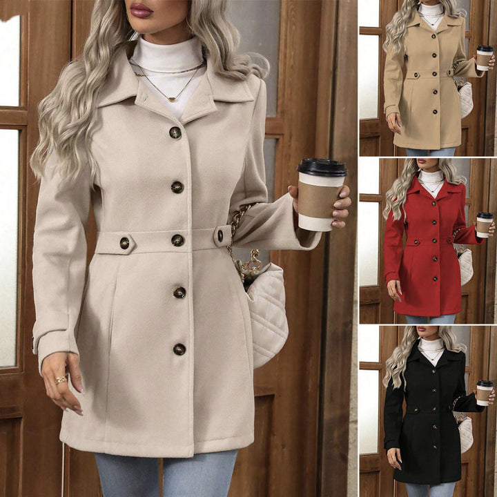 Manteau Hiver Mélodie Femme | Mélange de Laine, Coupe Mi-Longue 1