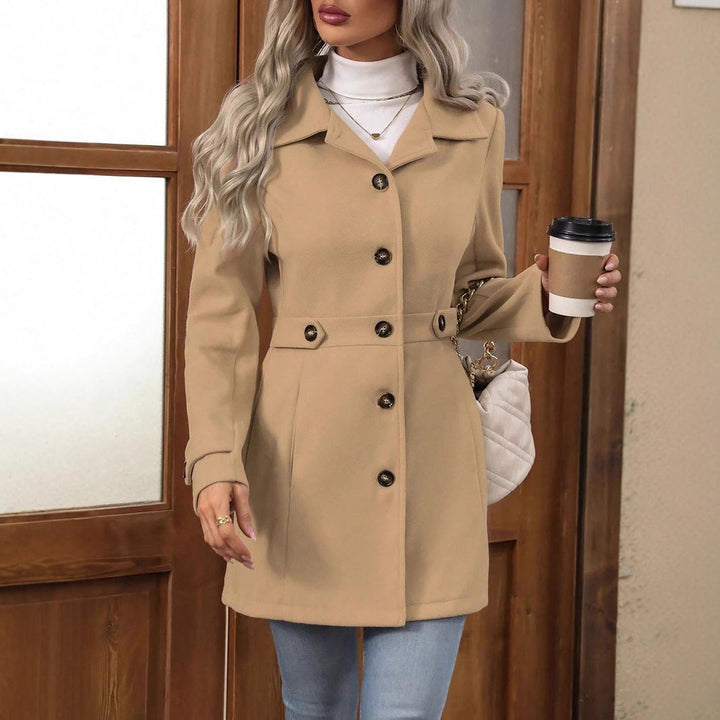 Manteau Hiver Mélodie Femme | Mélange de Laine, Coupe Mi-Longue 5