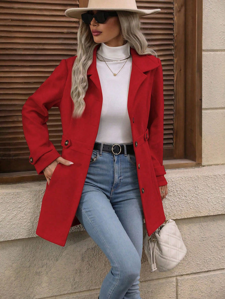 Manteau Hiver Mélodie Femme | Mélange de Laine, Coupe Mi-Longue 7