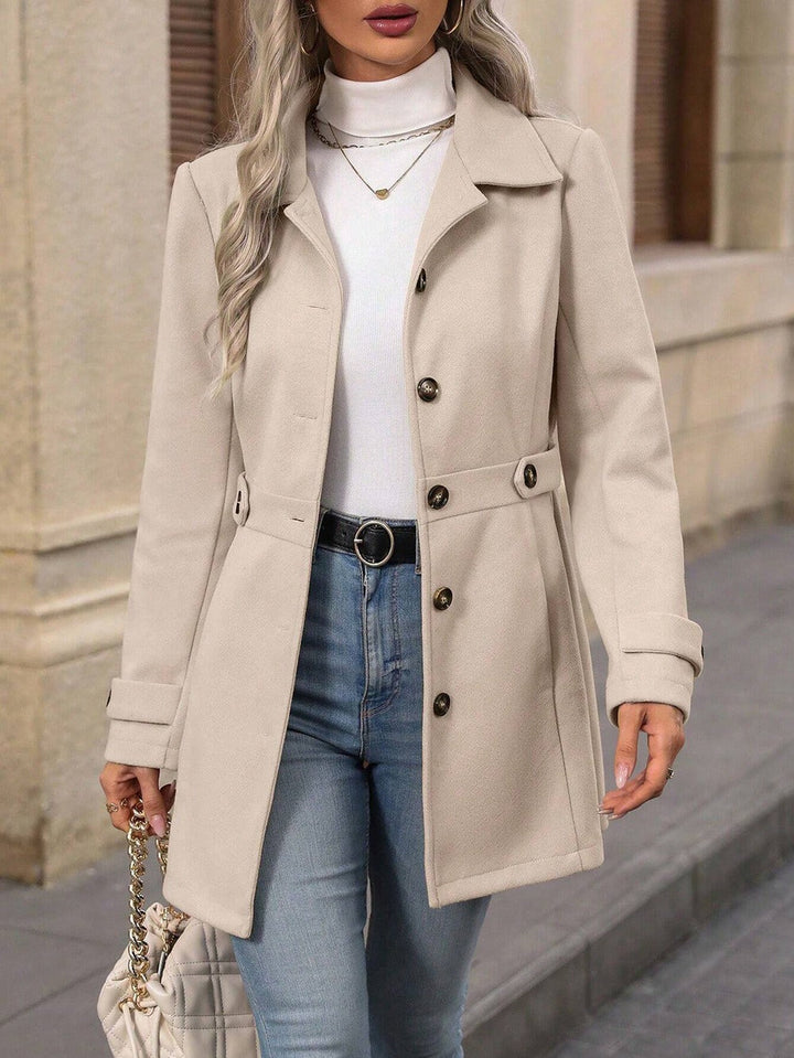 Manteau Hiver Mélodie Femme | Mélange de Laine, Coupe Mi-Longue 9