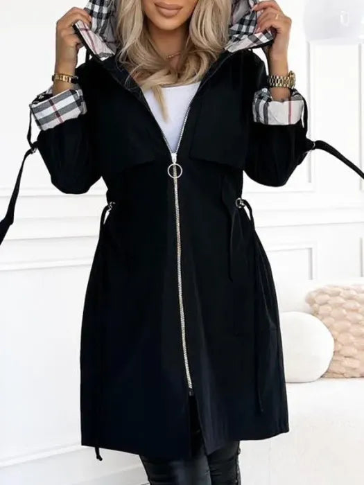 Manteau Livia Hiver Femme | Imperméable, Coupe-vent avec Capuche Intégrée 1