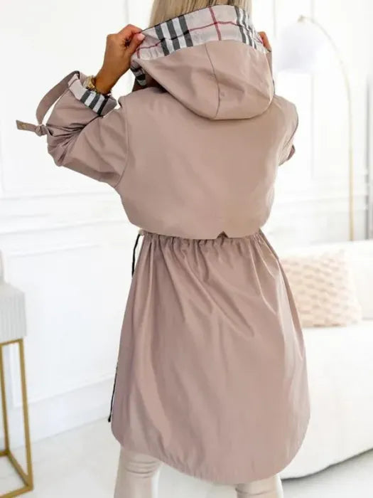 Manteau Livia Hiver Femme | Imperméable, Coupe-vent avec Capuche Intégrée 3