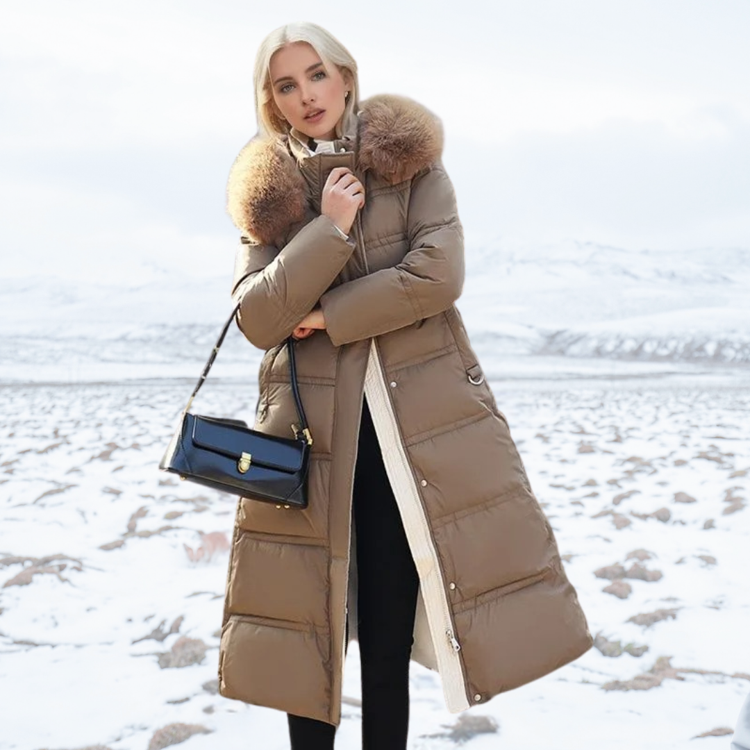 Manteau Long Cintré pour Femme | Design Élégant, Manches Longues 0