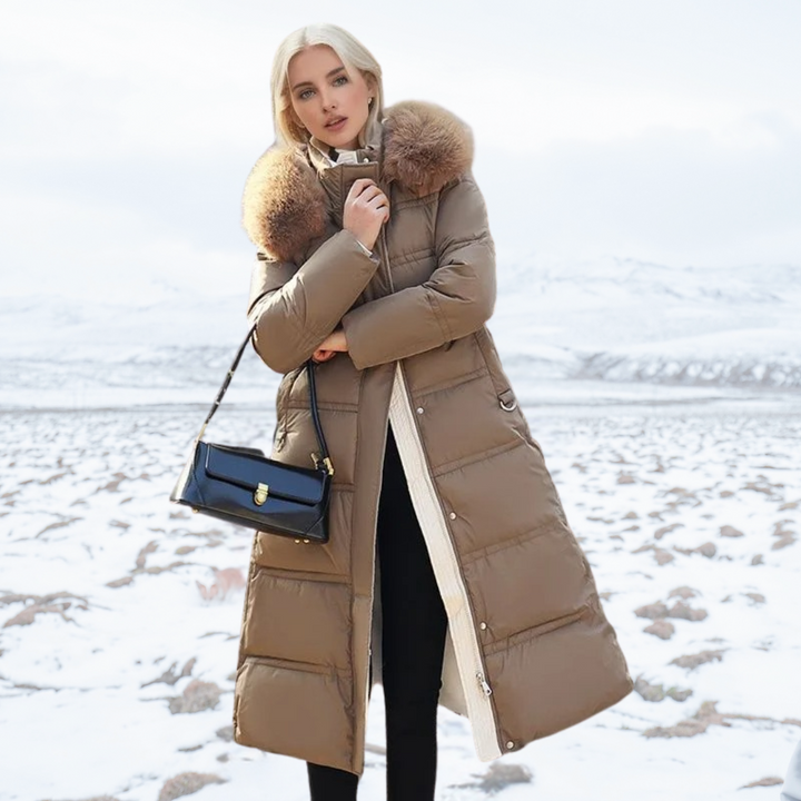 Manteau Long Cintré pour Femme | Design Élégant, Manches Longues 0