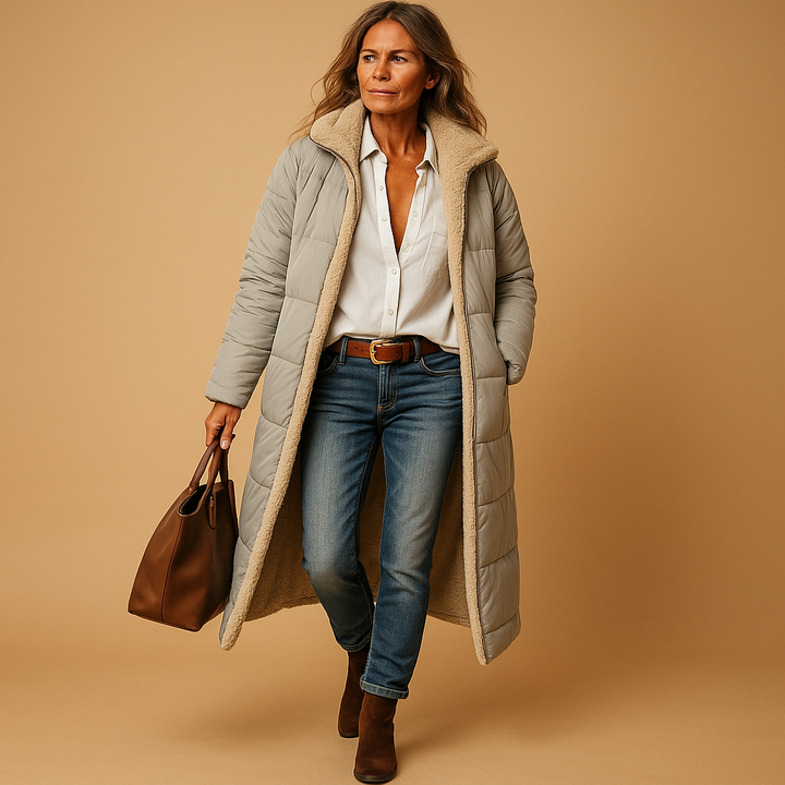 Manteau Long d'Hiver Livia | Coupe moderne, confort optimal 3