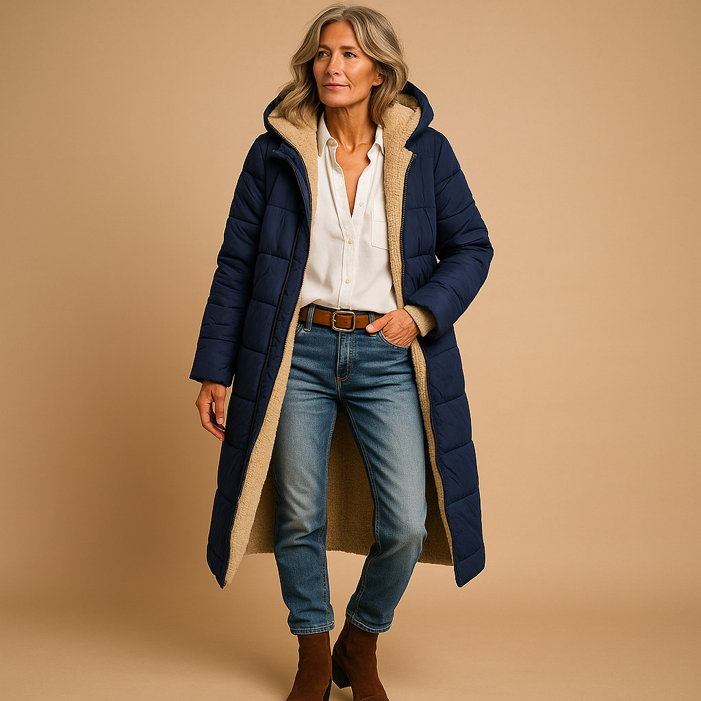 Manteau Long d'Hiver Livia | Coupe moderne, confort optimal 4