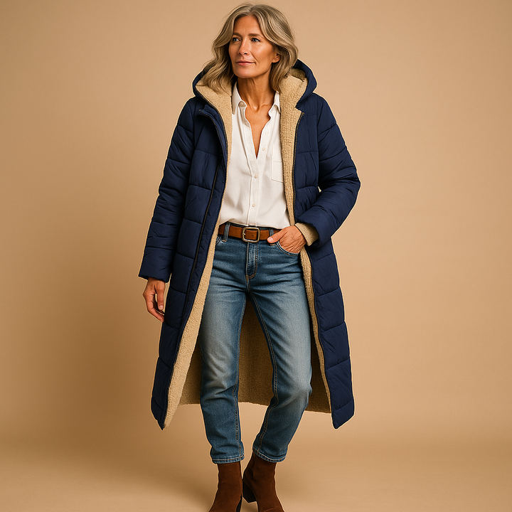Manteau Long d'Hiver Livia | Coupe moderne, confort optimal 4