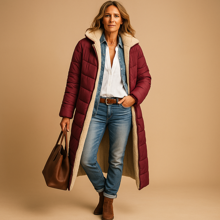 Manteau Long d'Hiver Livia | Coupe moderne, confort optimal 5