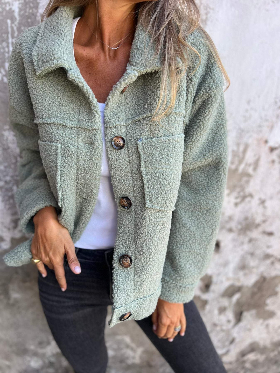 Manteau Mi-Saison Clara pour Femme | Coupe Droite, Col à Revers 0
