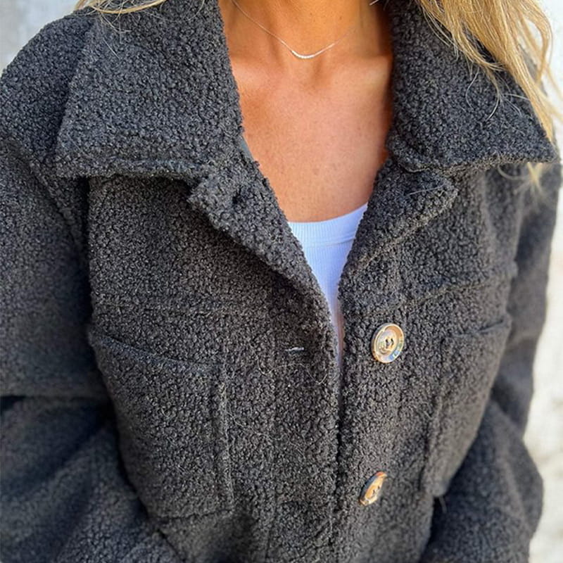 Manteau Mi-Saison Clara pour Femme | Coupe Droite, Col à Revers 2