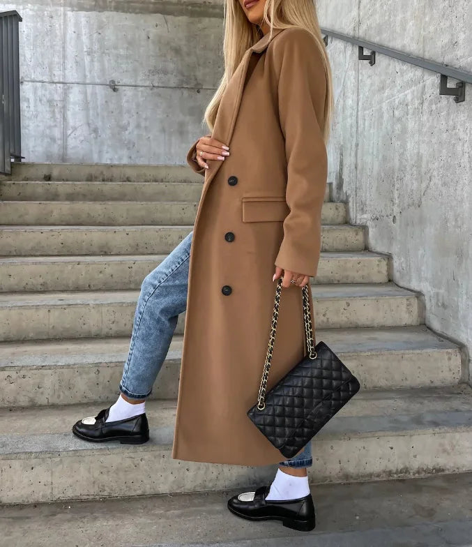 Manteau croisé Élégance pour femmes | Tissu doux et coupe structurée 5