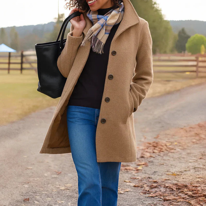Manteau long Clara pour femme | Coupe classique, parfait pour l'hiver 0