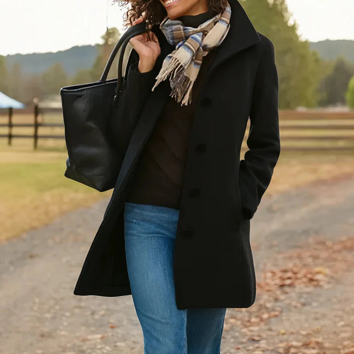 Manteau long Clara pour femme | Coupe classique, parfait pour l'hiver 1