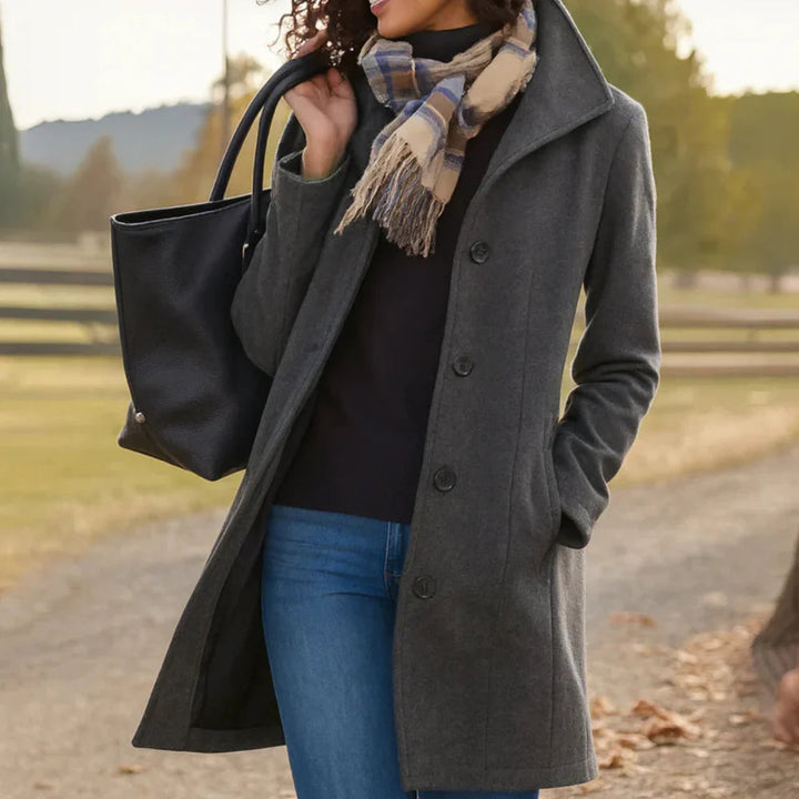 Manteau long Clara pour femme | Coupe classique, parfait pour l'hiver 2
