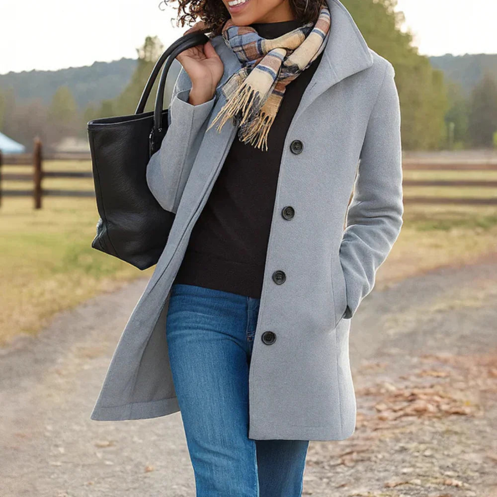 Manteau long Clara pour femme | Coupe classique, parfait pour l'hiver 8