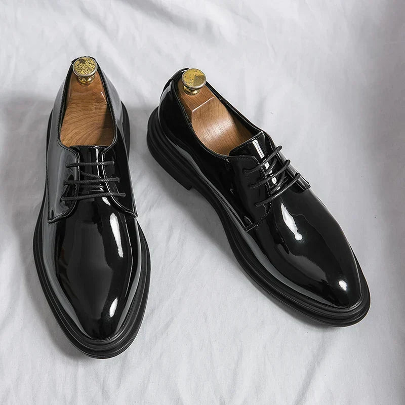 Chaussures Derby Vernies Raphaël Homme | Cuir Verni, Laçage Classique 1