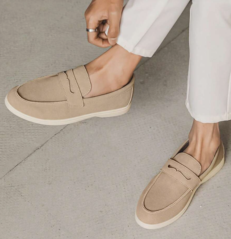 Mocassin Noir Élégant | Cuir, Plateau Cousu & Semelle Contrastée 0