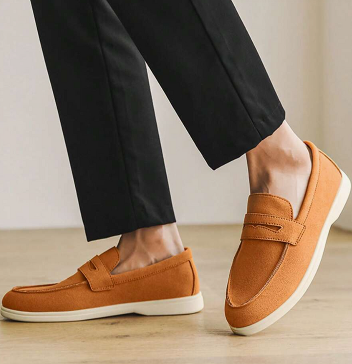 Mocassin Noir Élégant | Cuir, Plateau Cousu & Semelle Contrastée 3