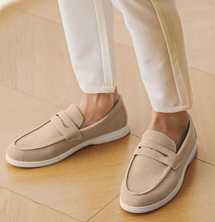 Mocassin Noir Élégant | Cuir, Plateau Cousu & Semelle Contrastée 4