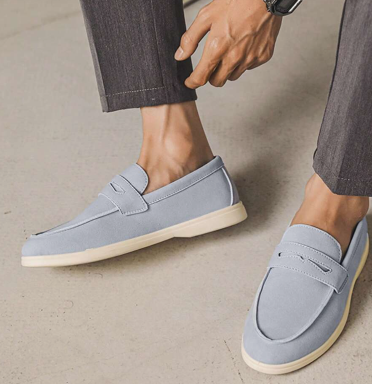 Mocassin Noir Élégant | Cuir, Plateau Cousu & Semelle Contrastée 5