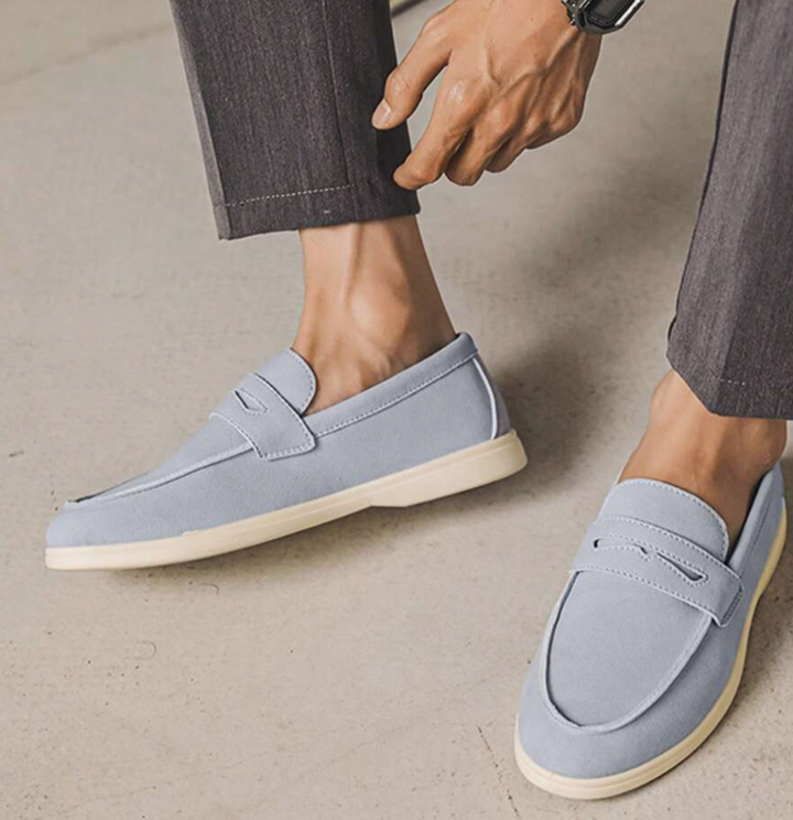 Mocassin Noir Élégant | Cuir, Plateau Cousu & Semelle Contrastée 5