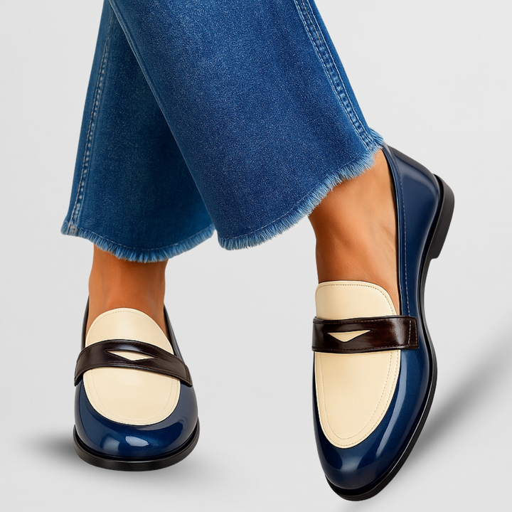 Mocassins Femme Élégants | Bout Rond, Semelle Plate en Synthétique 0