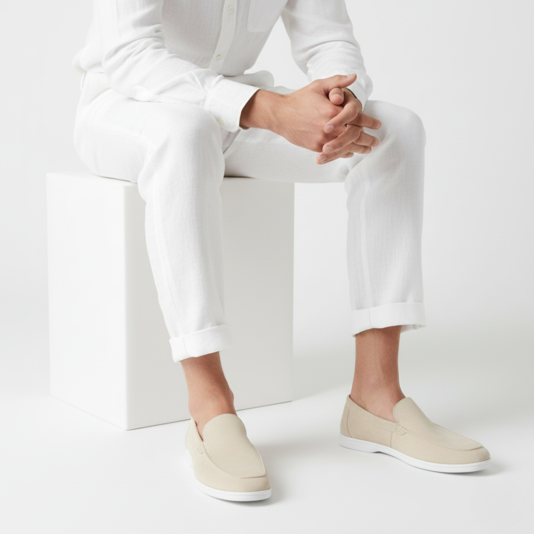 Mocassins Lino Homme | Couture Apparente & Construction Sans Lacets 3
