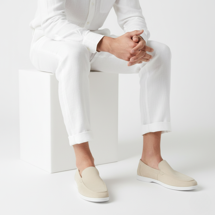 Mocassins Lino Homme | Couture Apparente & Construction Sans Lacets 3