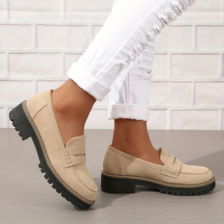 Mocassins Merveilleux Femme | Semelle Épaisse, Confort Optimal en Cuir Noir 3