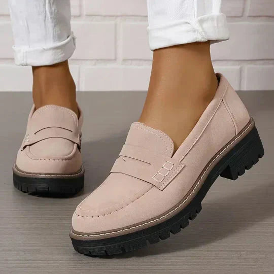 Mocassins Merveilleux Femme | Semelle Épaisse, Confort Optimal en Cuir Noir 7