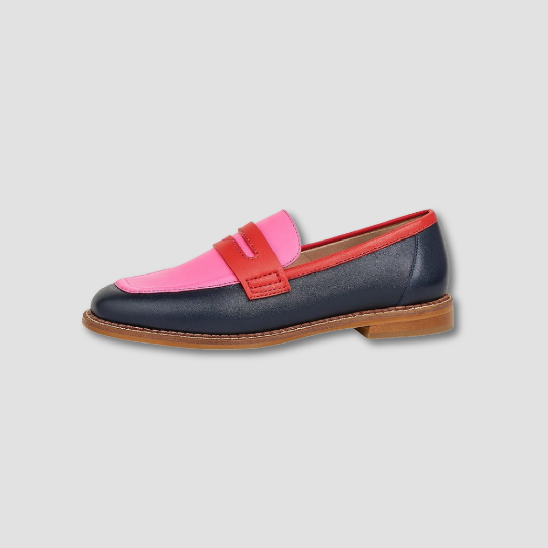 Mocassins Multicolores Lila | Semelle Plate, Bout Rond, Confort et Style pour Femmes 1
