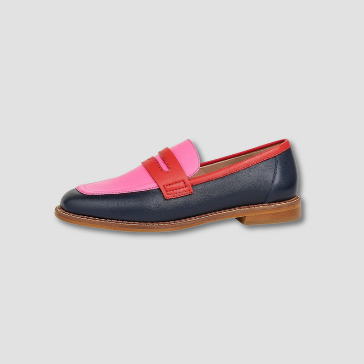 Mocassins Multicolores Lila | Semelle Plate, Bout Rond, Confort et Style pour Femmes 1