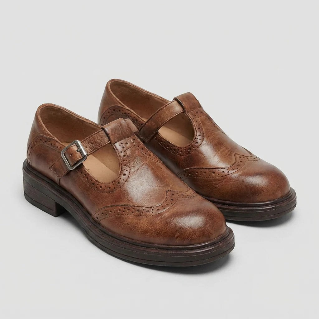 Mocassins Riva | Cuir Texturé, Talon Moyen 1