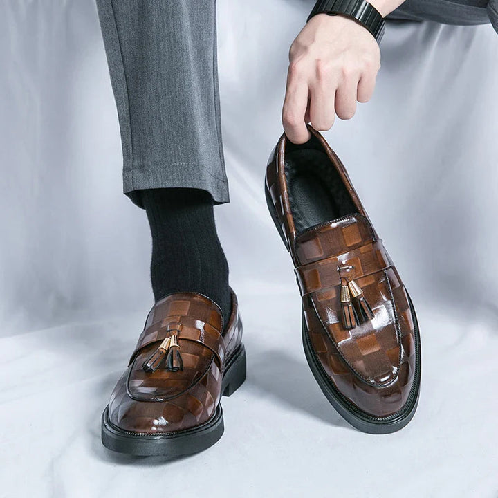 Mocassins à Pampilles Hugo | Design Élégant en Cuir Synthétique, Semelle Fine 0