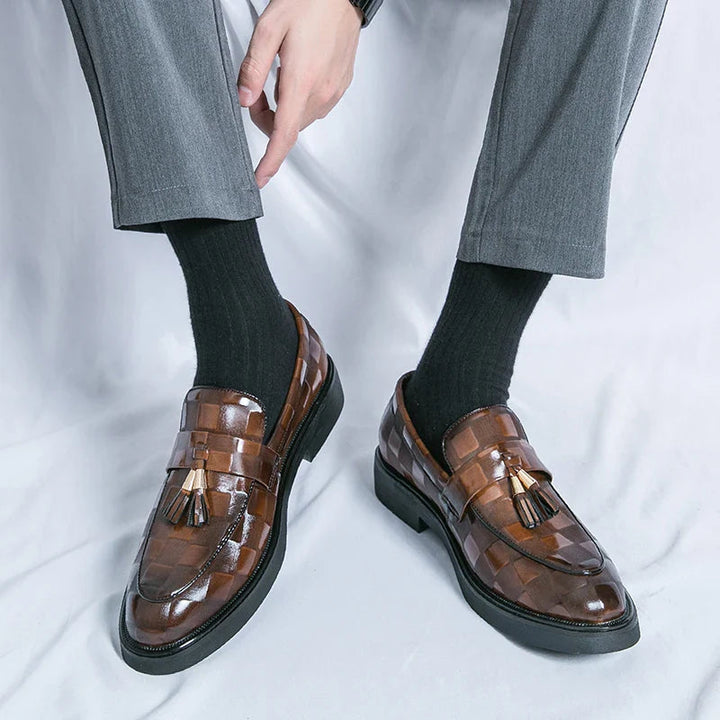 Mocassins à Pampilles Hugo | Design Élégant en Cuir Synthétique, Semelle Fine 1