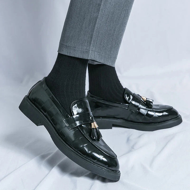Mocassins à Pampilles Hugo | Design Élégant en Cuir Synthétique, Semelle Fine 3
