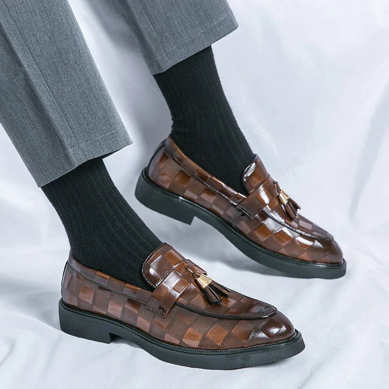 Mocassins à Pampilles Hugo | Design Élégant en Cuir Synthétique, Semelle Fine 4