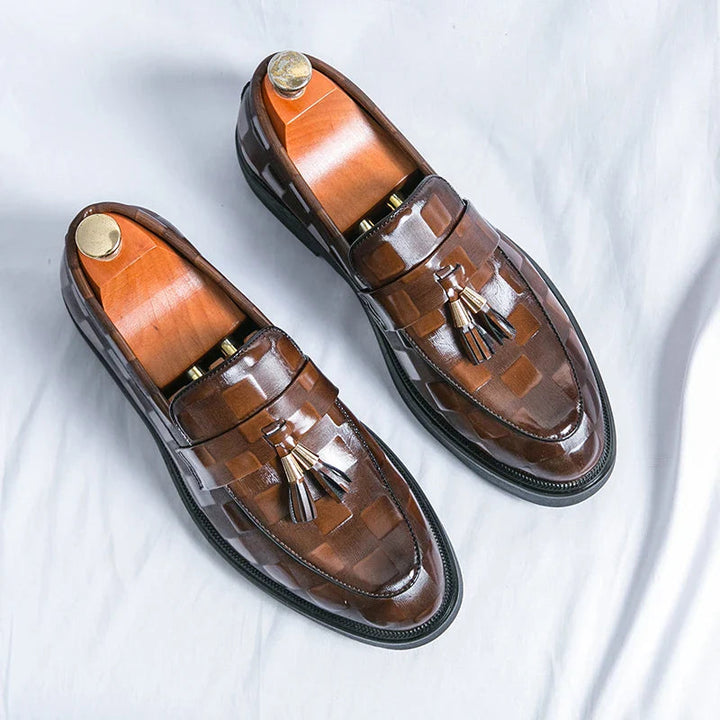 Mocassins à Pampilles Hugo | Design Élégant en Cuir Synthétique, Semelle Fine 8