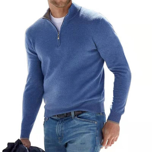 Pull Demi-Zippé Adrien Homme | Chaud, Doux et Ajusté 3