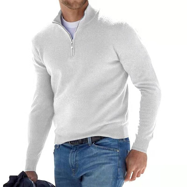 Pull Demi-Zippé Adrien Homme | Chaud, Doux et Ajusté 7