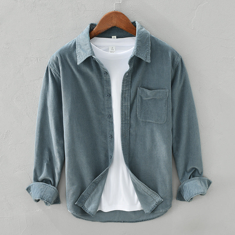 Chemise en Velours Côtelé Théo | Style Rétro, Texture Chaude pour Homme 1