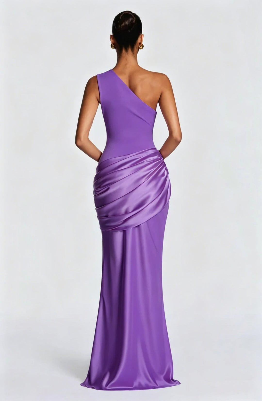 Capucine Maxi Dress | One-Shoulder, Draped Detail, Elegance